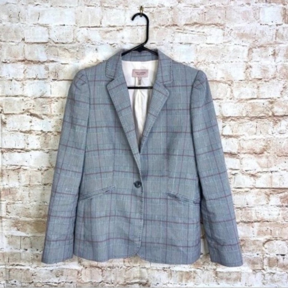 Tailored Rebecca Taylor Check Blazer Size 8
